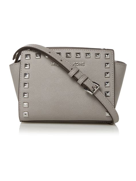 michael kors selma crossbody grey|selma mini crossbody bag.